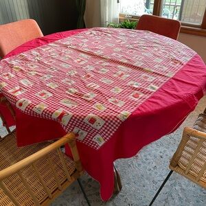 Red Gingham Tablecloth